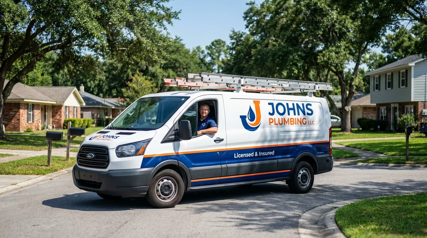 Johns Plumbing LLC service van in Gibsonia, PA