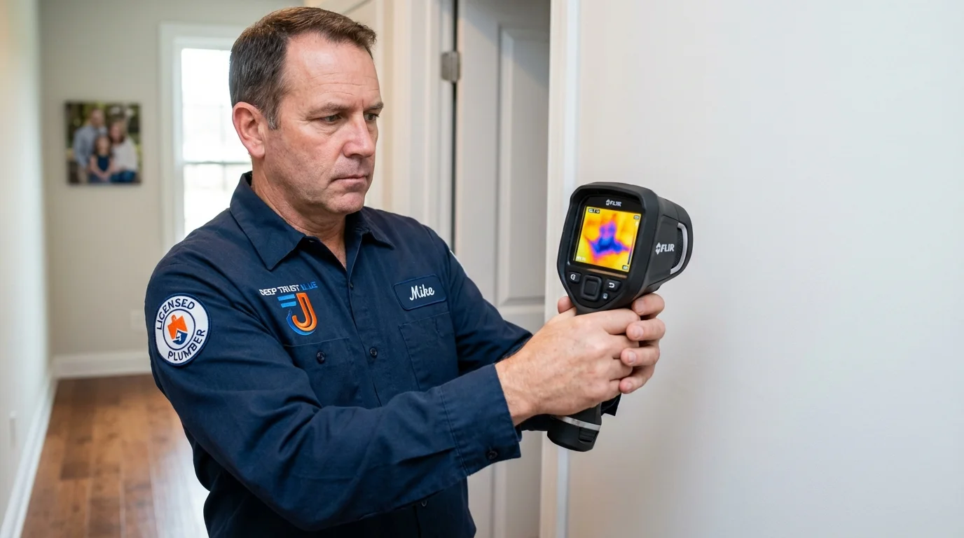 Thermal imaging leak detection by Johns Plumbing LLC in Gibsonia